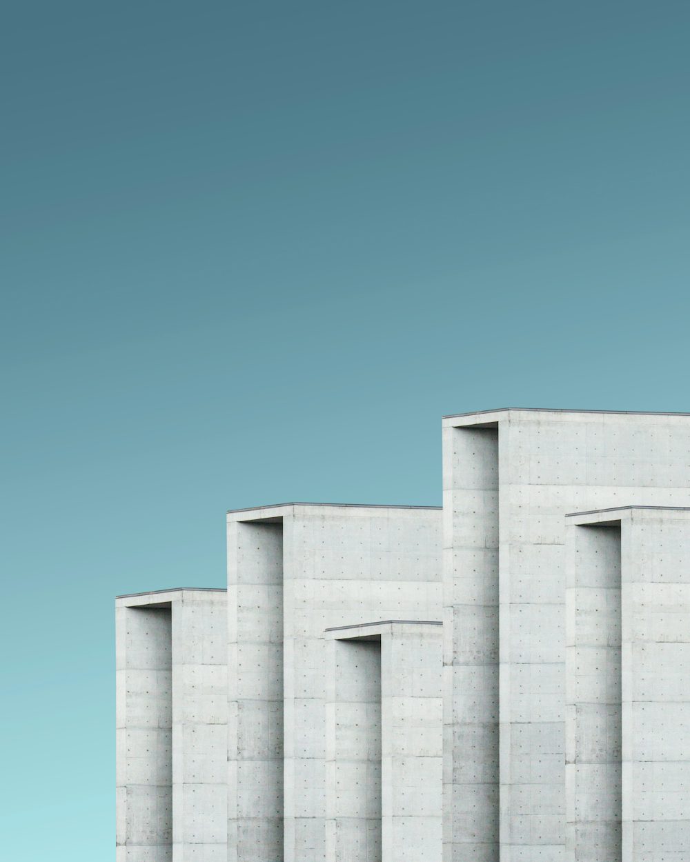 Matte stone-like architectural surface