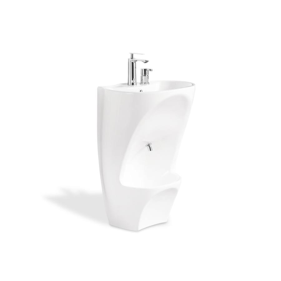 Dual Level wall-mounted ceramic basin